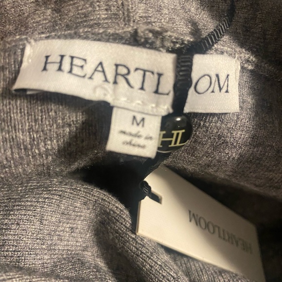 Heartloom Lydia tie sweater cardigan Heather Gray size M - Picture 9 of 10